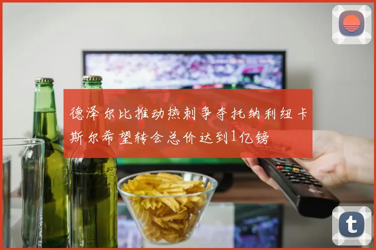 德泽尔比推动热刺争夺托纳利纽卡斯尔希望转会总价达到1亿镑